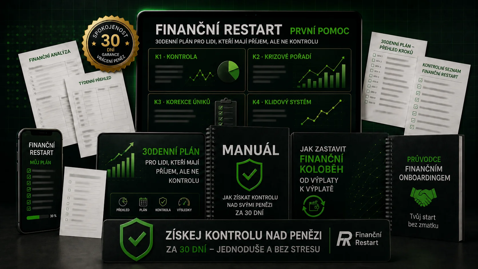 Finanční Restart Kit – 30denní plán a 6 praktických nástrojů